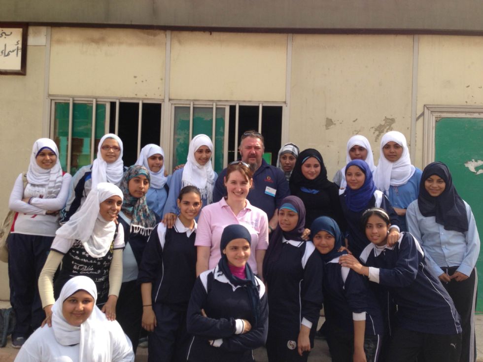 Pupils at Egyptian school